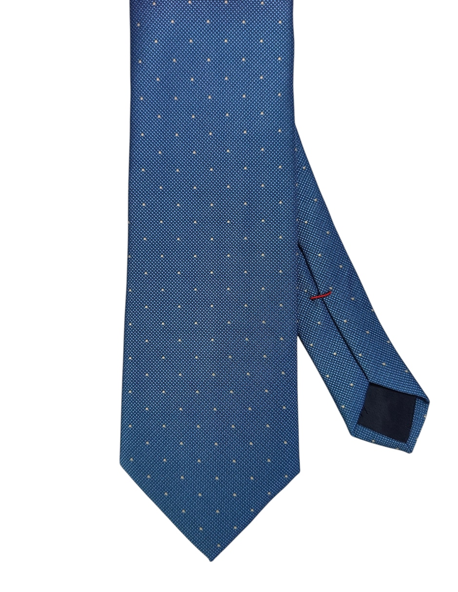 Corbata regular de seda estampado lunares para hombre Corbata regular de seda estampado lunares para hombre