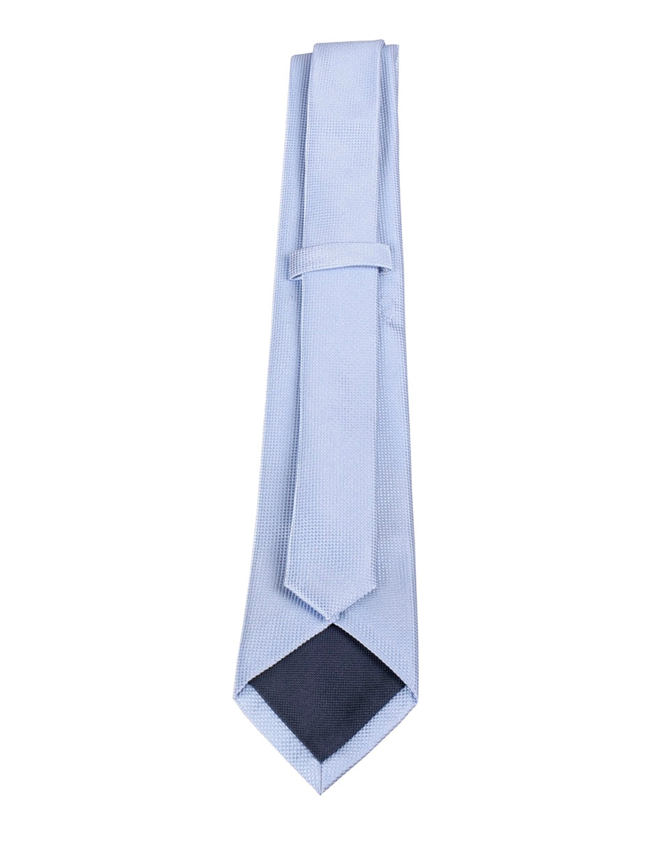 Corbata regular de seda estampado a cuadros para hombre 2