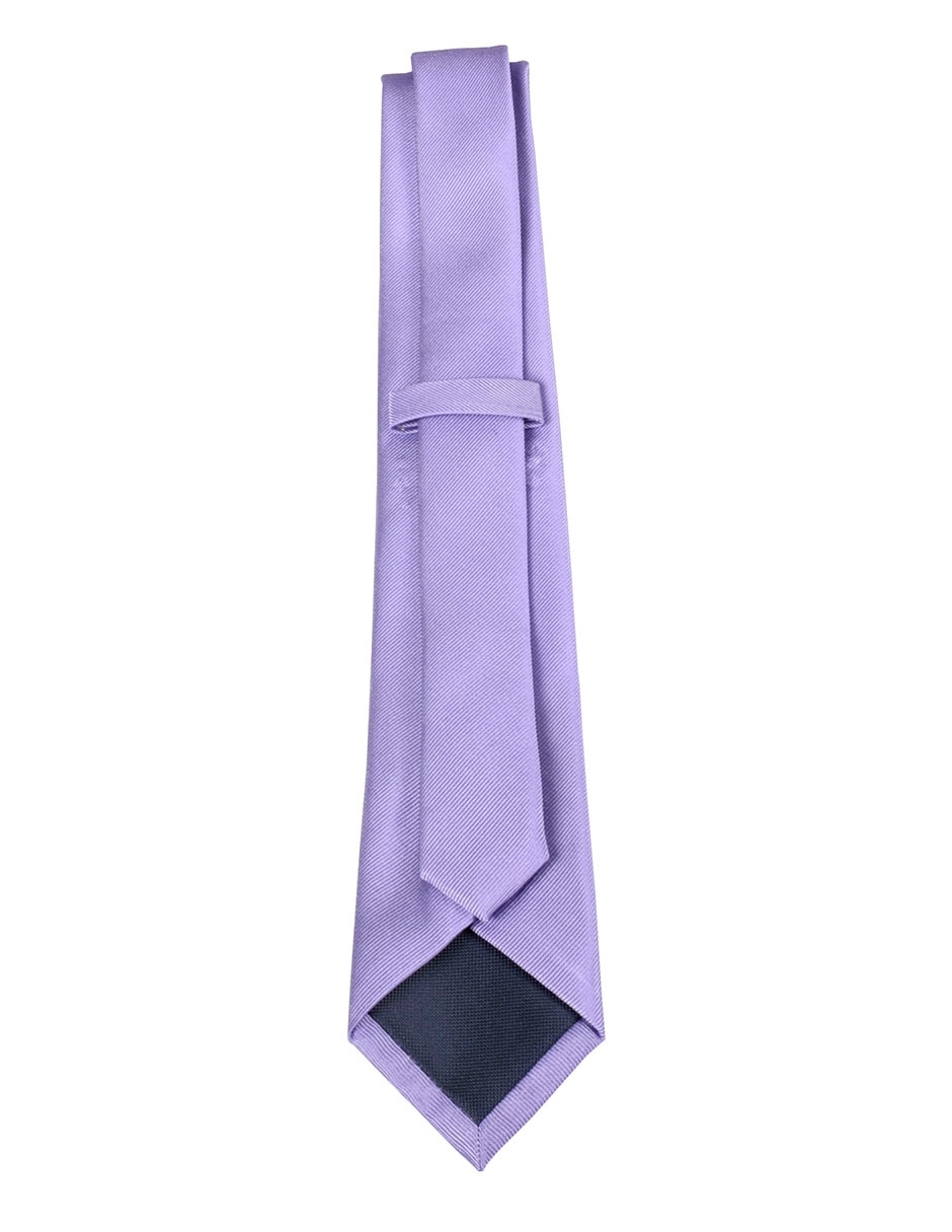 Corbata regular de seda estampado a rayas para hombre 2