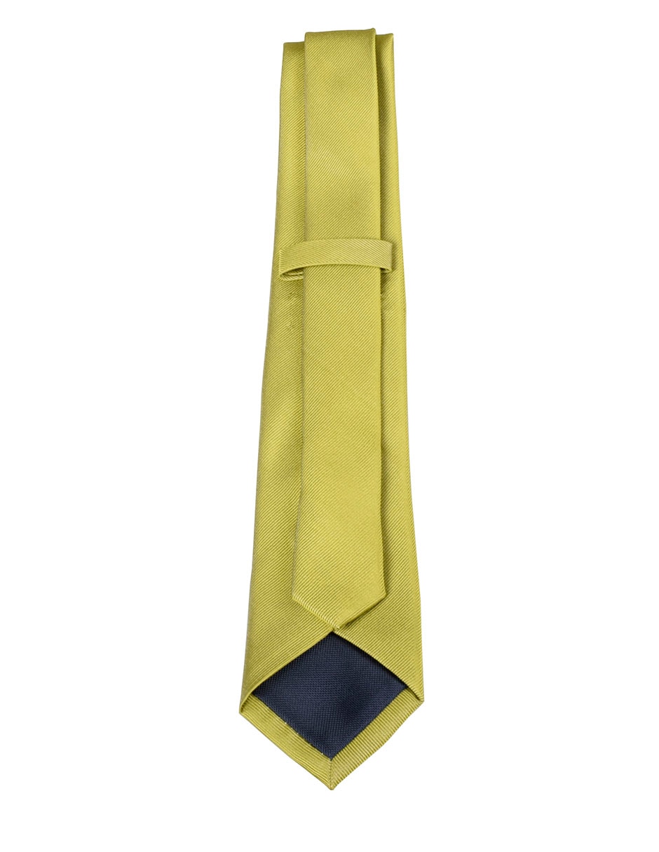Corbata regular de seda estampado a rayas para hombre 2