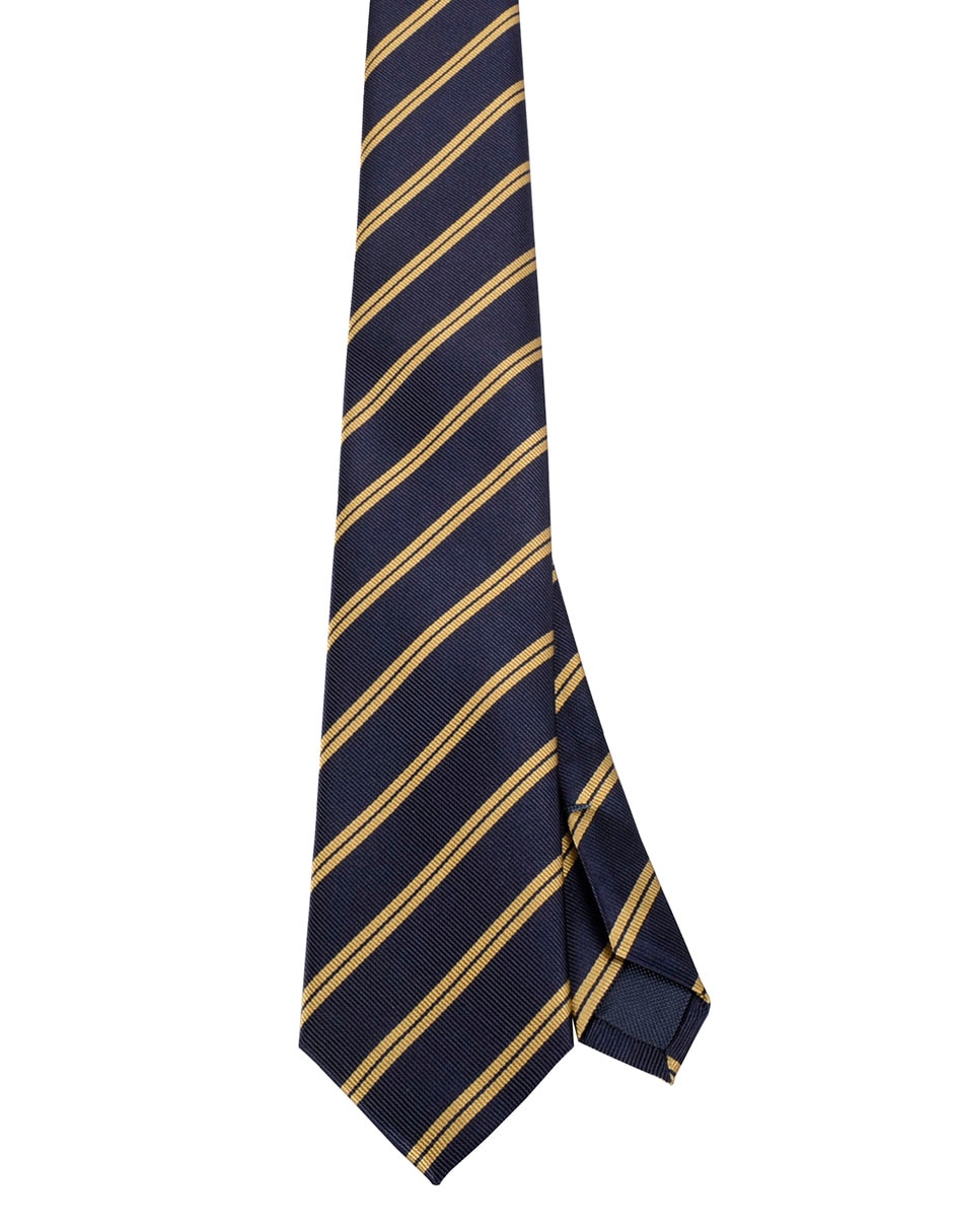 Corbata regular de seda estampado a rayas para hombre Corbata regular de seda estampado a rayas para hombre