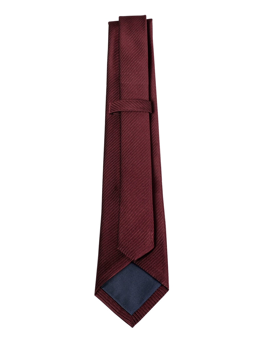 Corbata regular de seda estampado a rayas para hombre 2