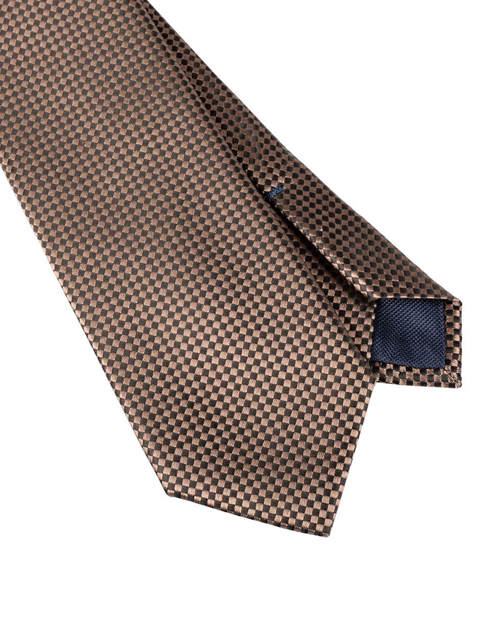 Corbata regular estampado a cuadros para hombre 2