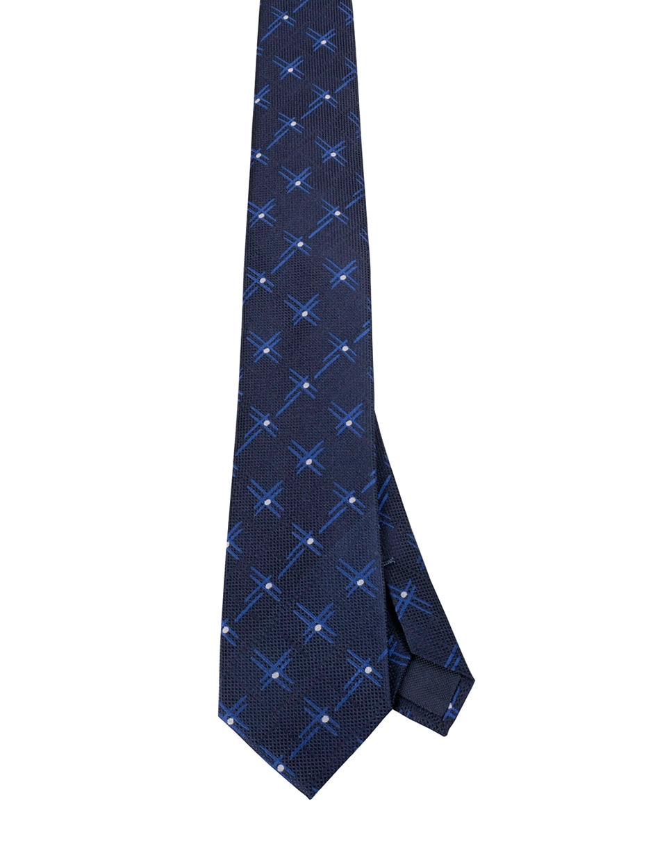 Corbata regular estampado lunares para hombre