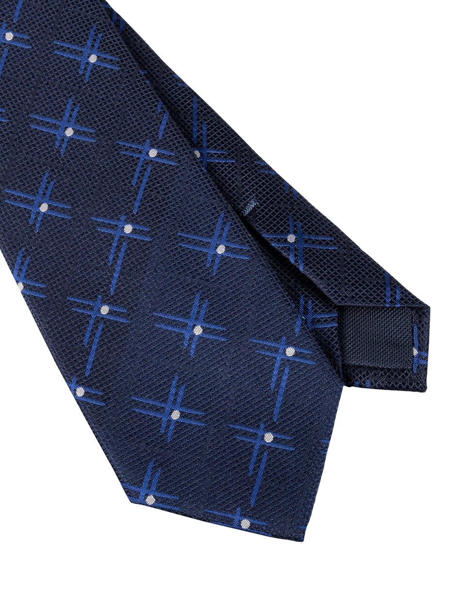 Corbata regular estampado lunares para hombre 3