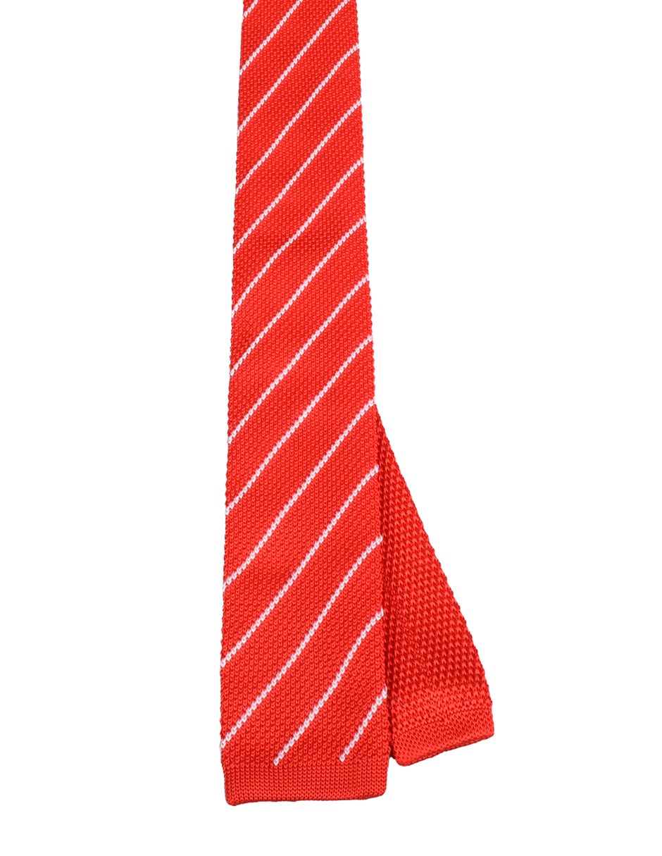 Corbata regular estampado a rayas para hombre