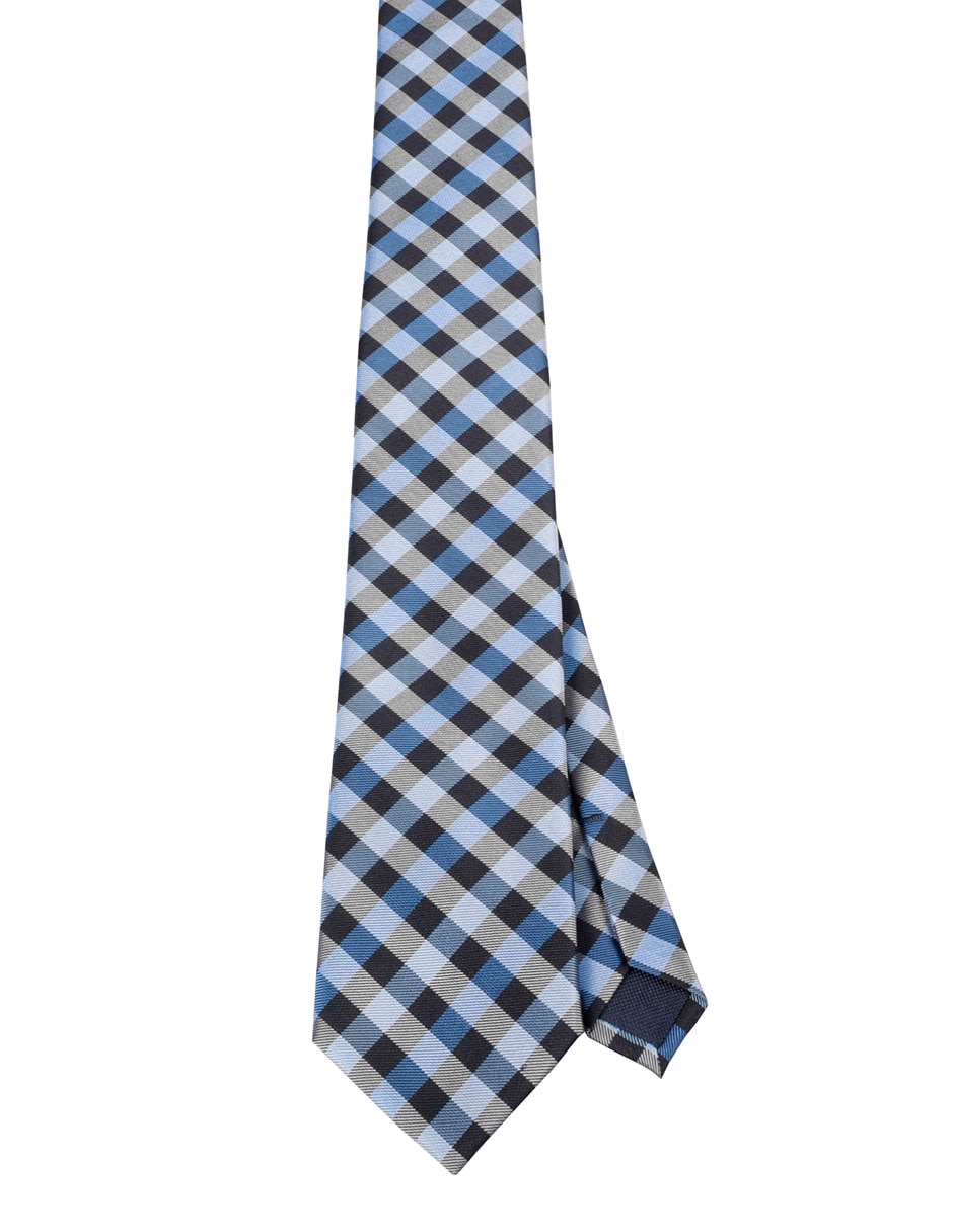 Corbata regular estampado a cuadros para hombre
