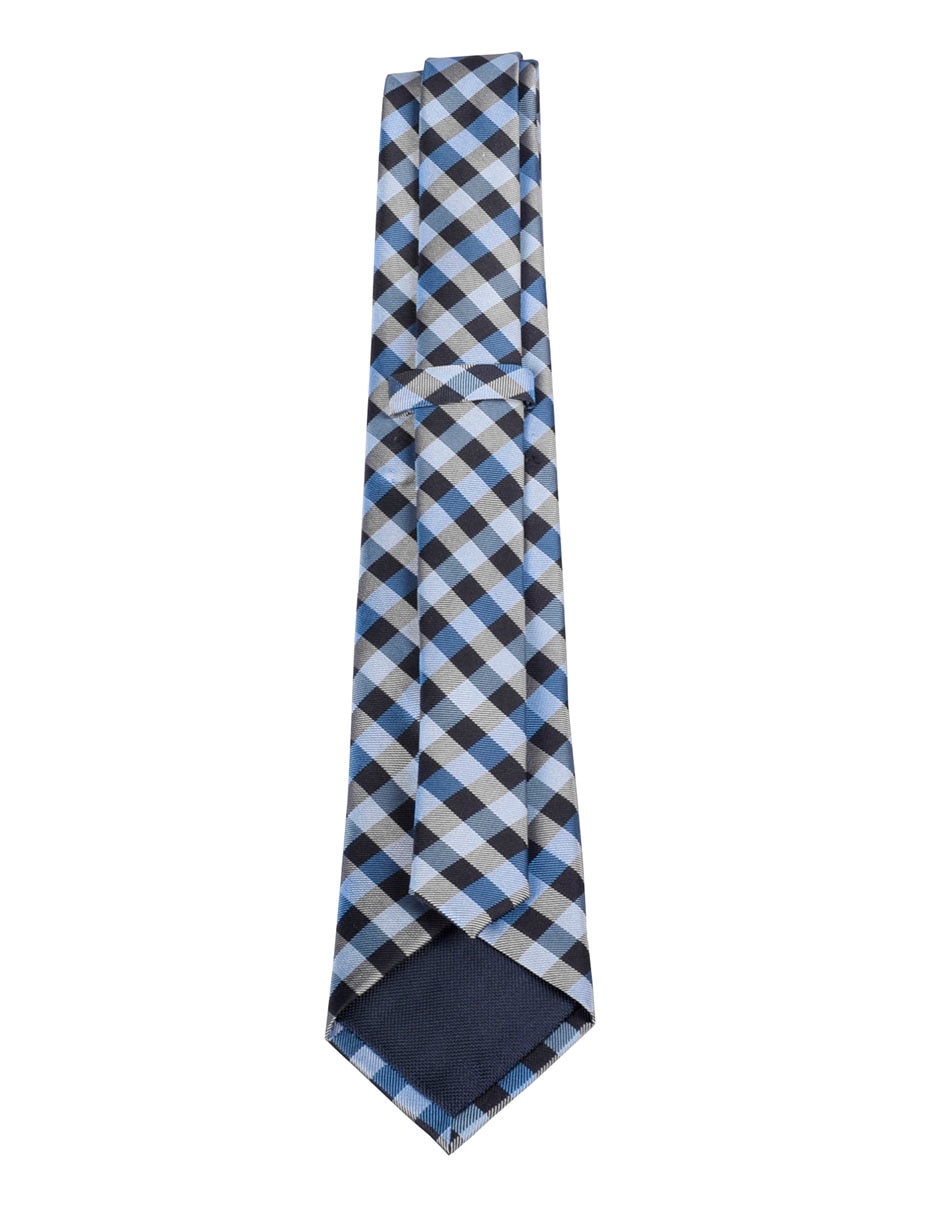 Corbata regular estampado a cuadros para hombre 2