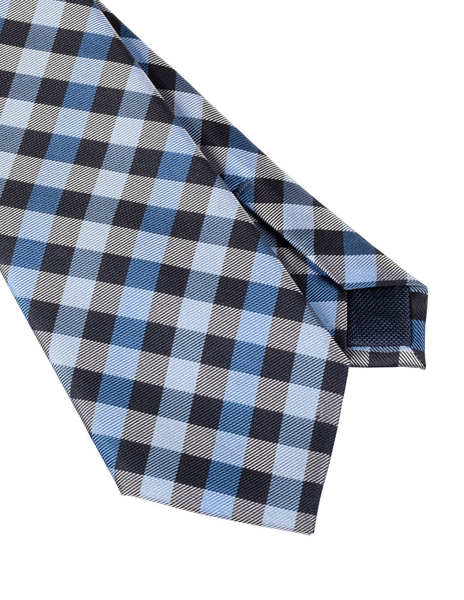 Corbata regular estampado a cuadros para hombre 3