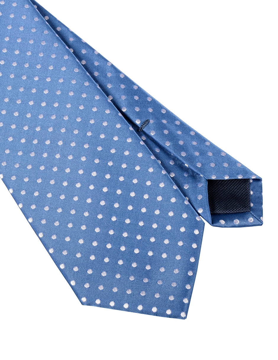 Corbata regular estampado lunares para hombre 3