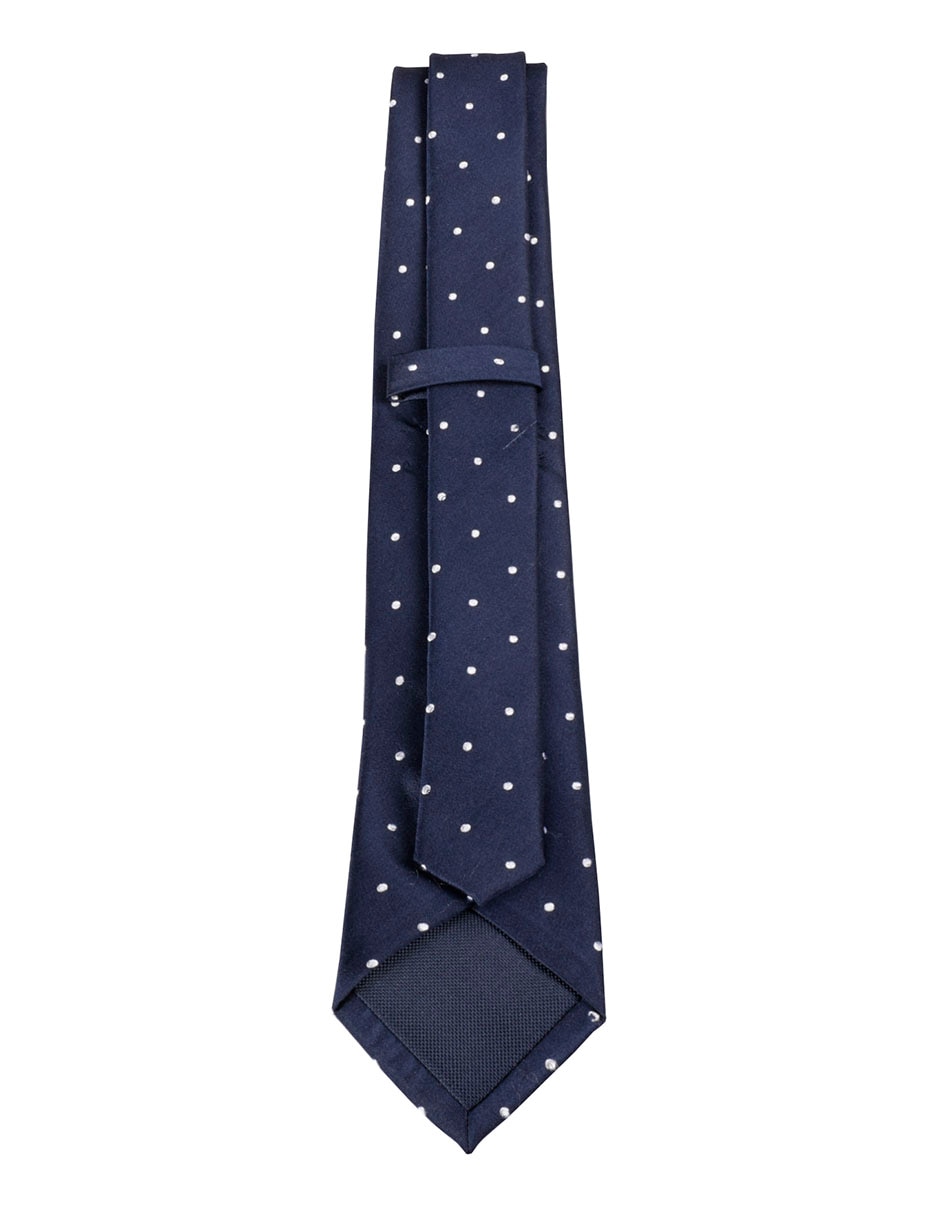 Corbata regular estampado lunares para hombre 2