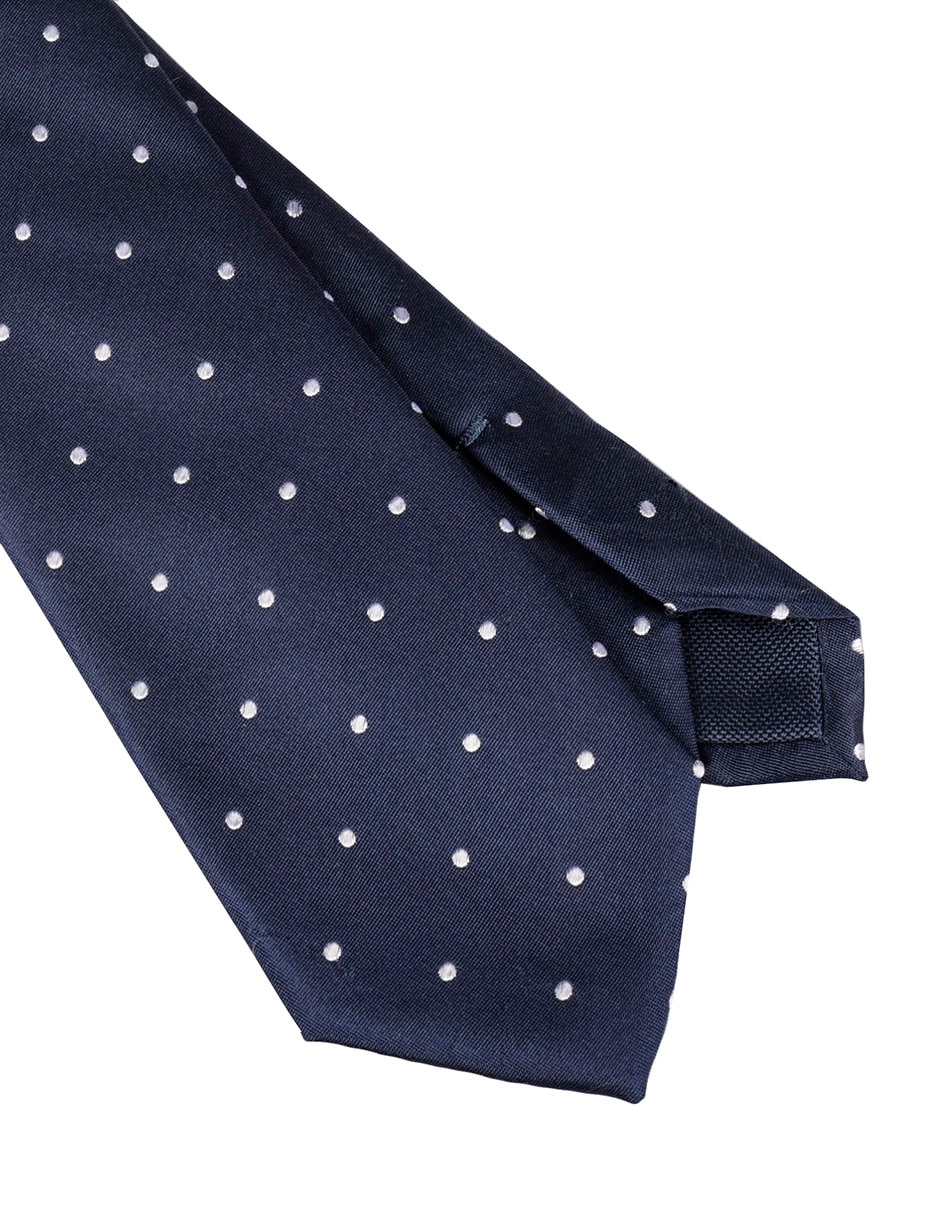 Corbata regular estampado lunares para hombre 3