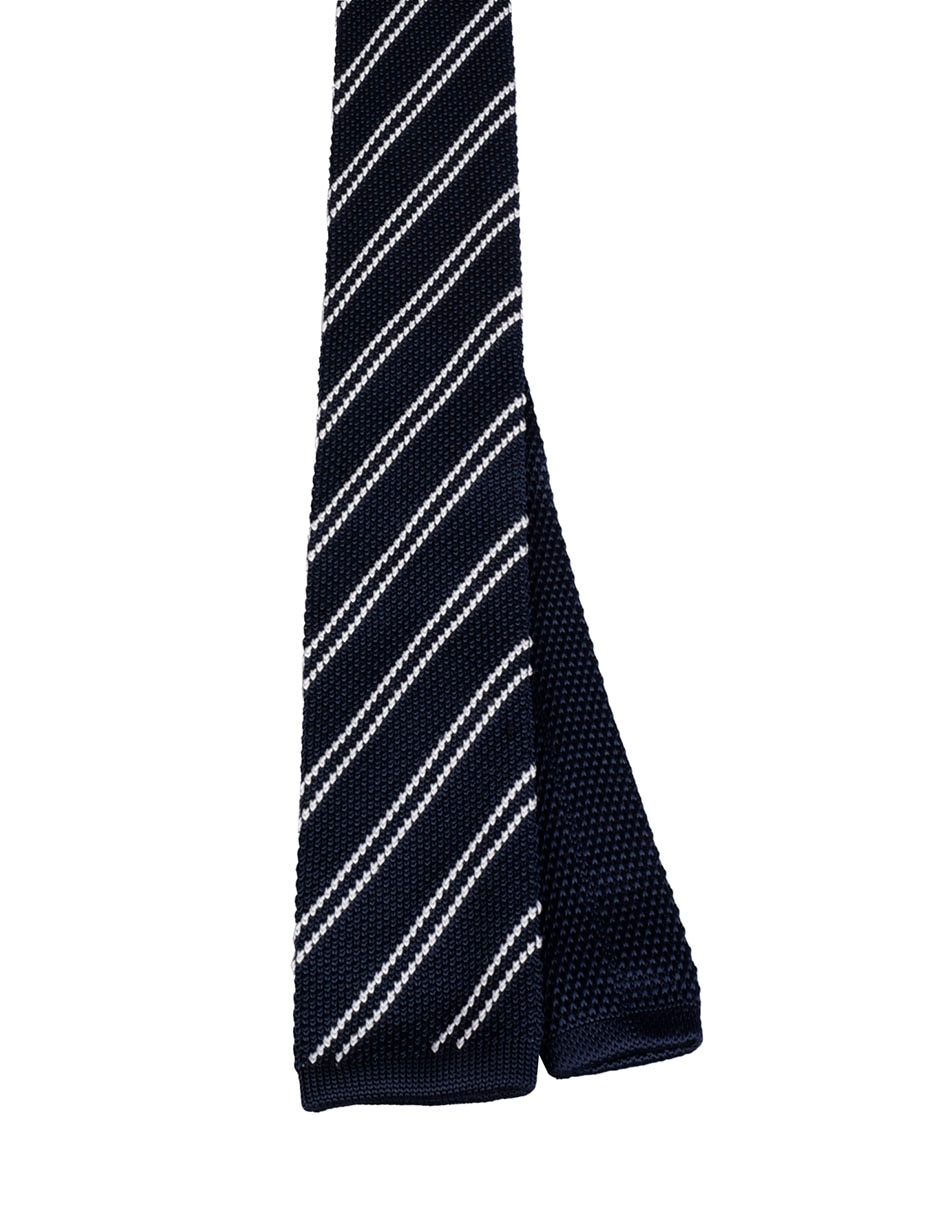 Corbata regular estampado a rayas para hombre