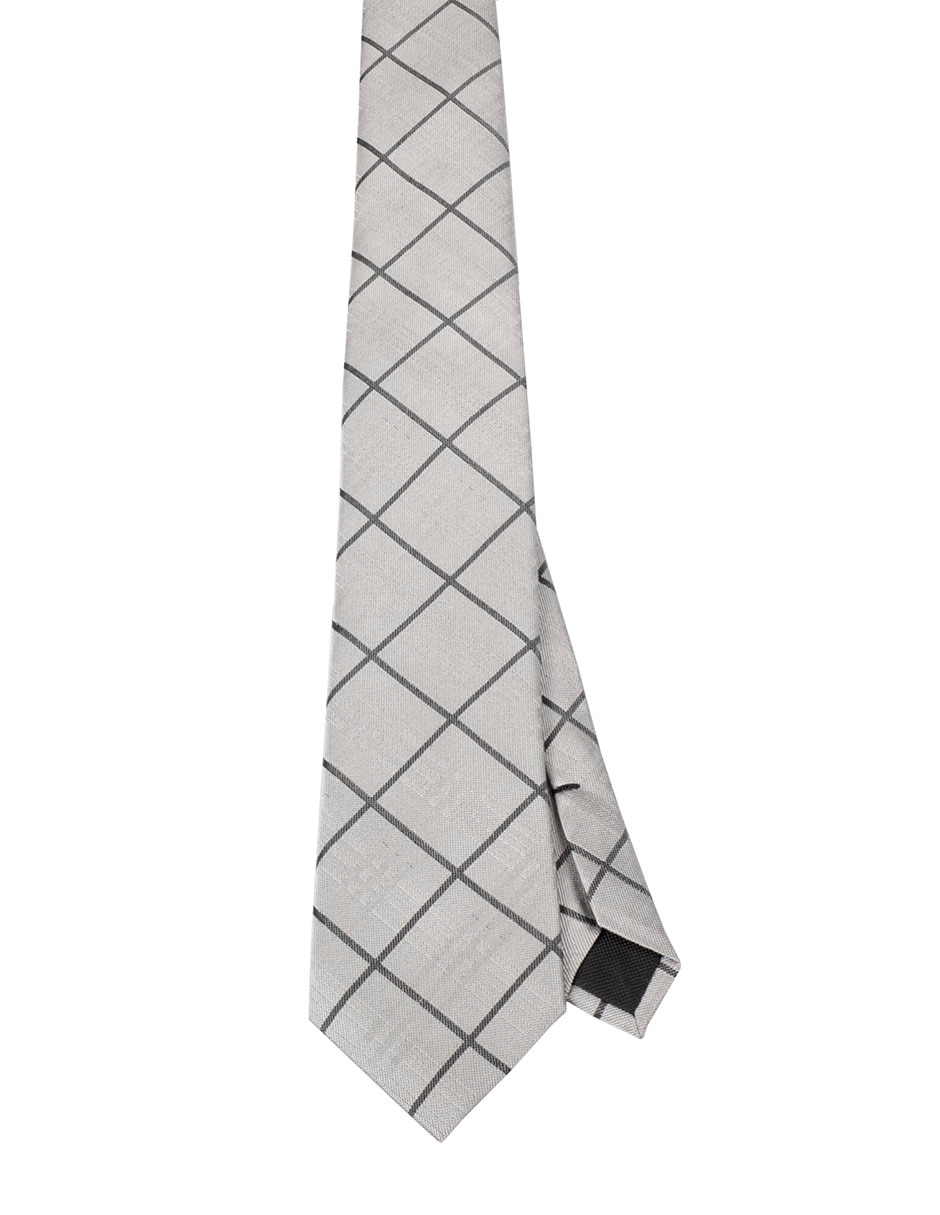 Corbata regular estampado a cuadros para hombre