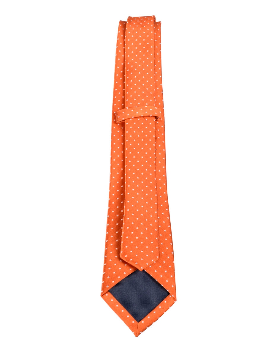 Corbata regular estampado lunares para hombre 2
