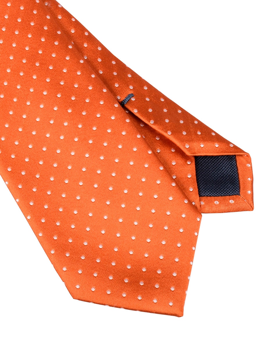 Corbata regular estampado lunares para hombre 3