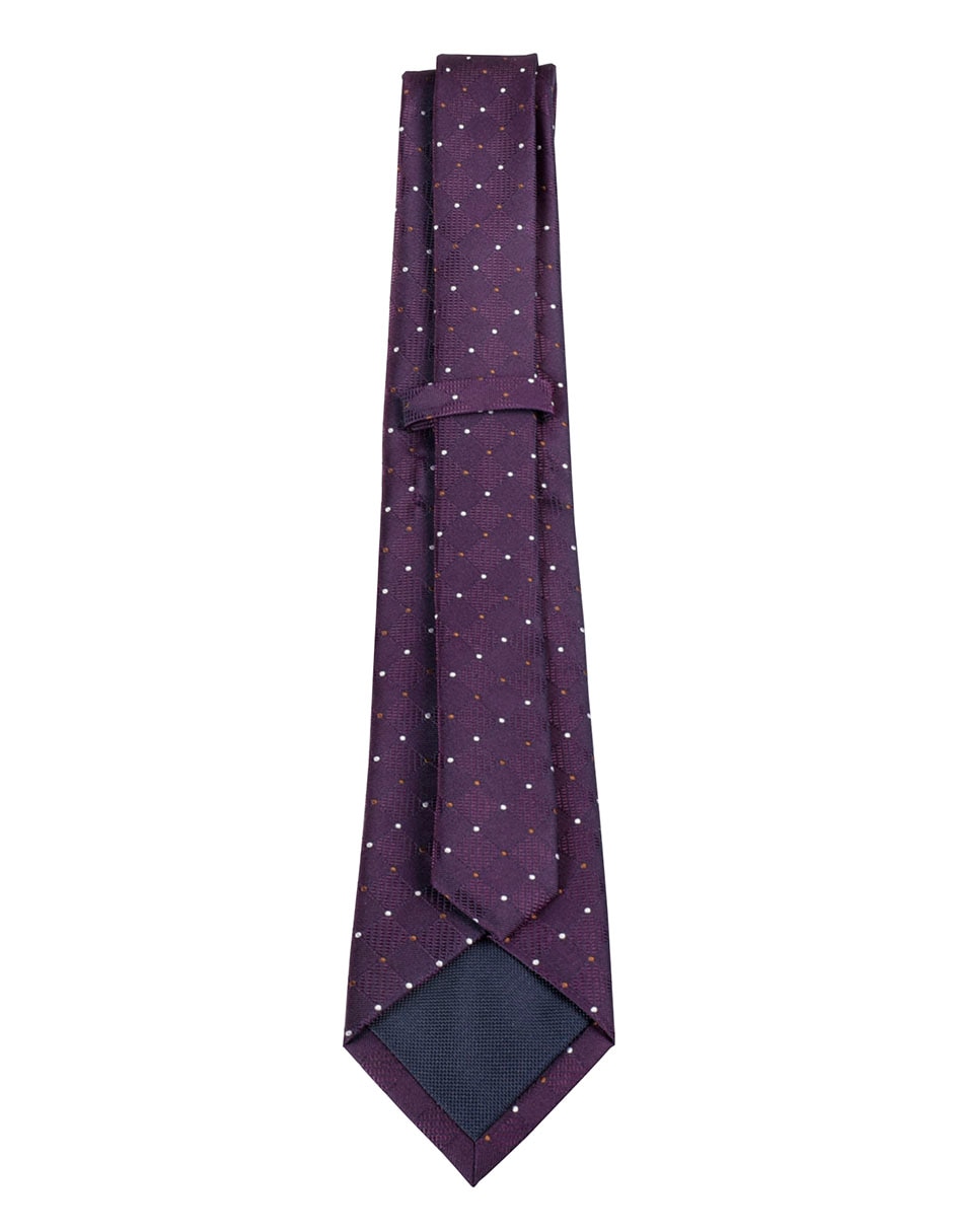 Corbata regular estampado a cuadros para hombre 2
