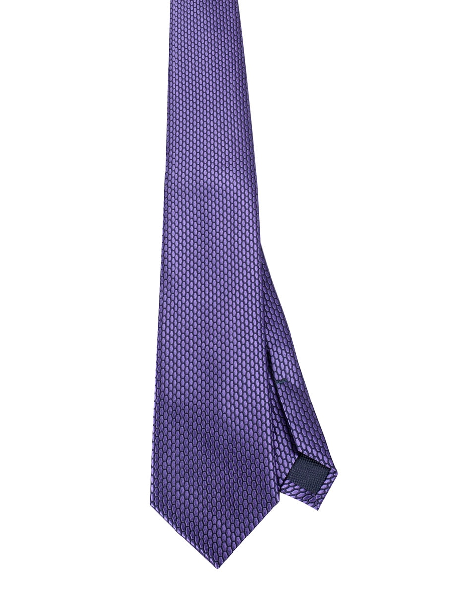 Corbata regular estampado geométrico para hombre