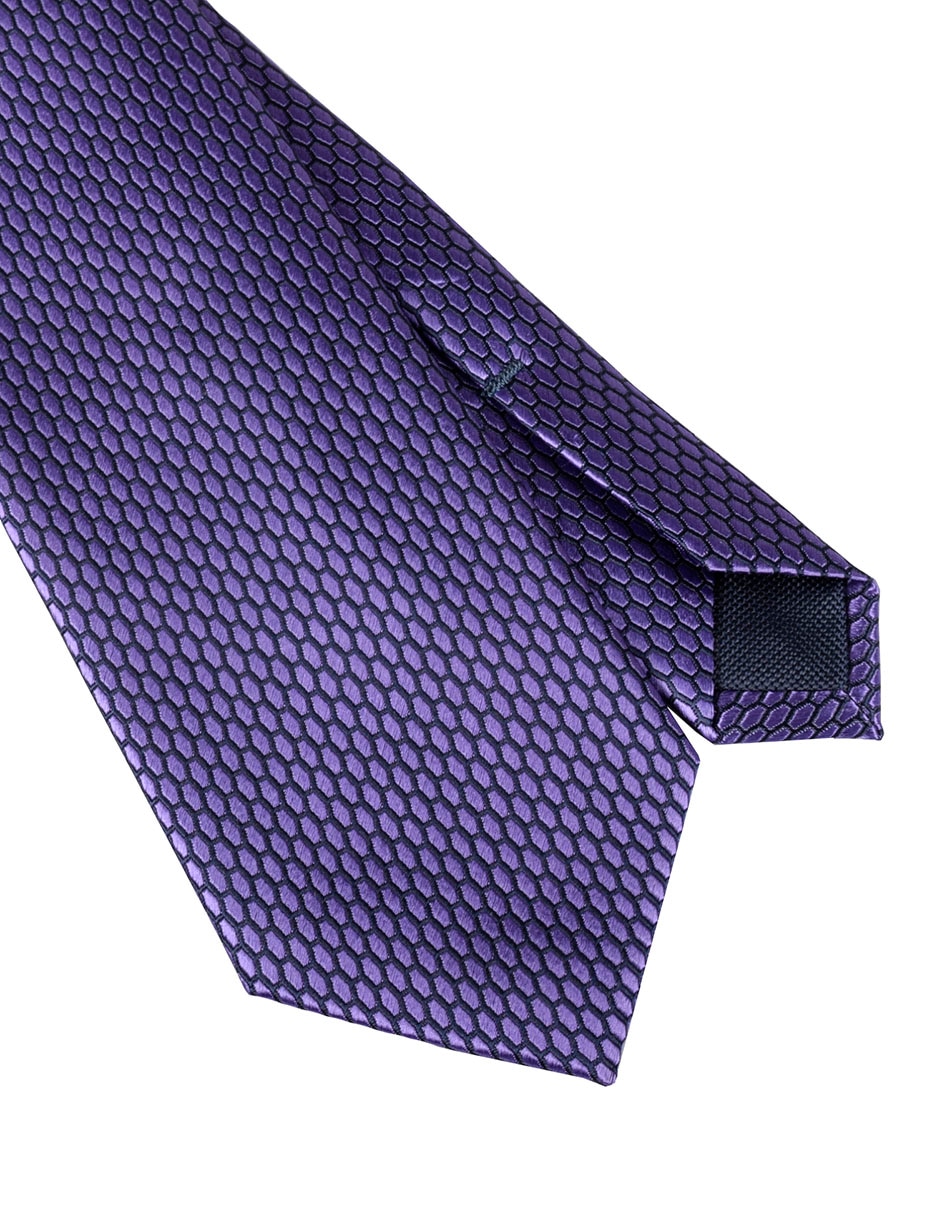 Corbata regular estampado geométrico para hombre 2