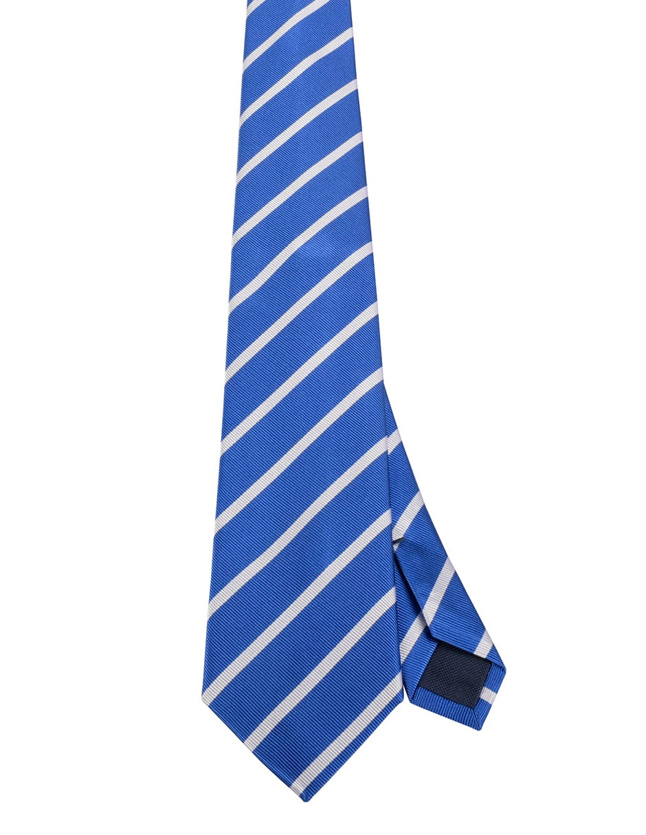 Corbata regular estampado a rayas para hombre