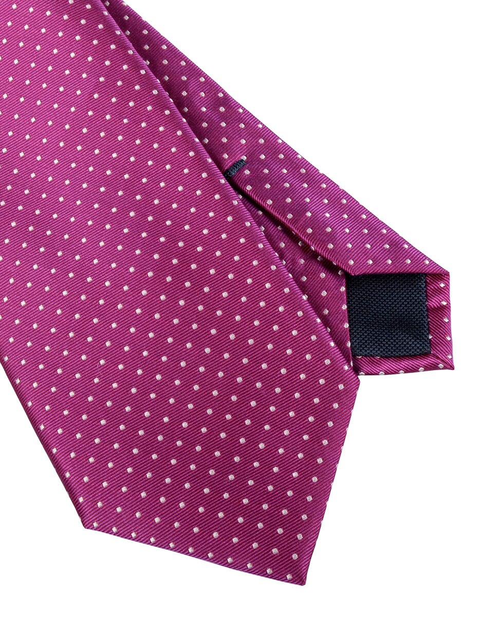 Corbata regular estampado lunares para hombre 3