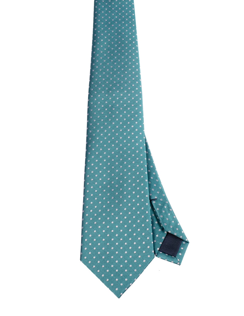 Corbata regular estampado lunares para hombre