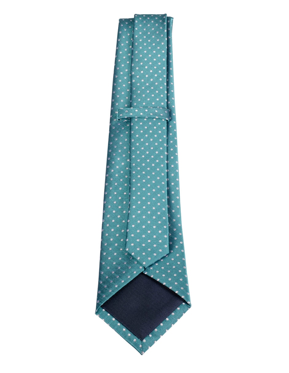 Corbata regular estampado lunares para hombre 2
