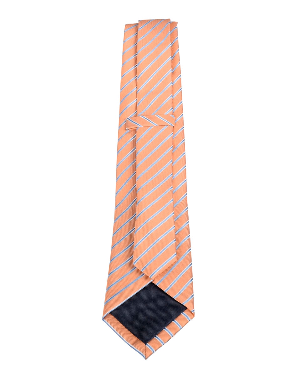 Corbata regular estampado a rayas para hombre 2