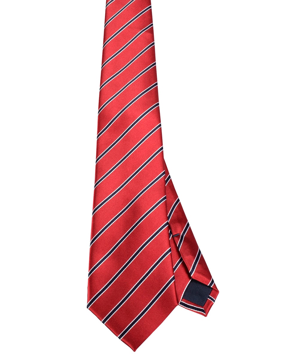 Corbata regular estampado a rayas para hombre