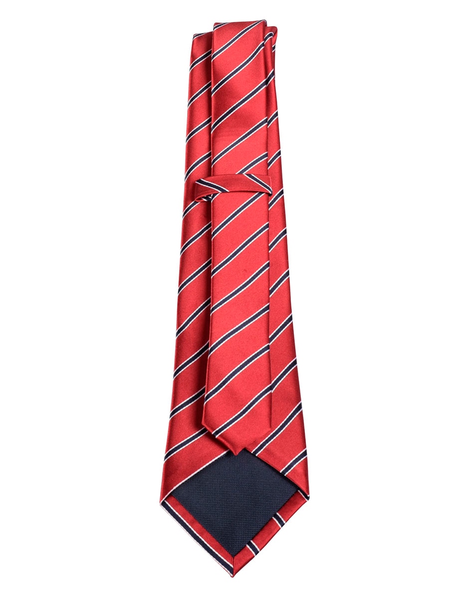 Corbata regular estampado a rayas para hombre 2