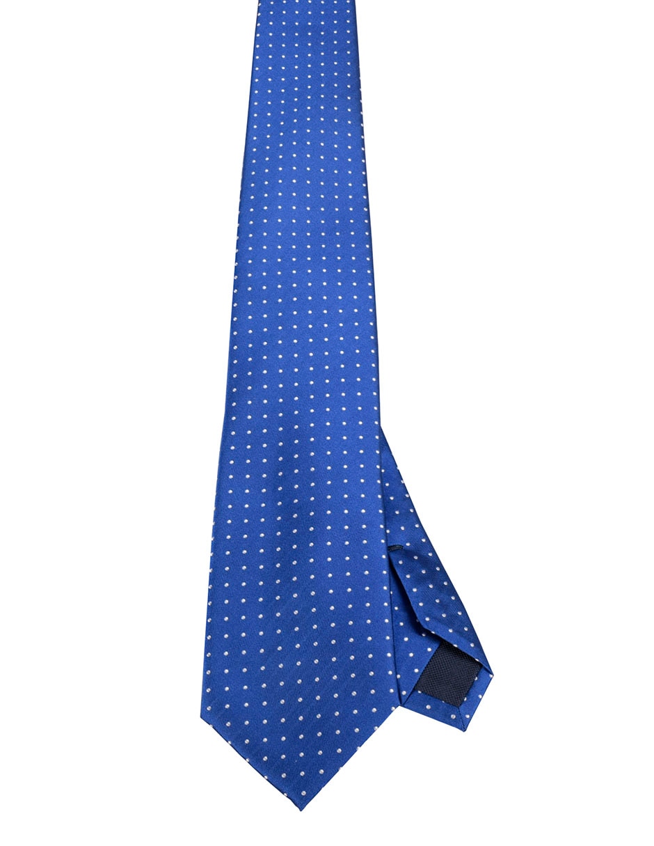 Corbata regular estampado lunares para hombre