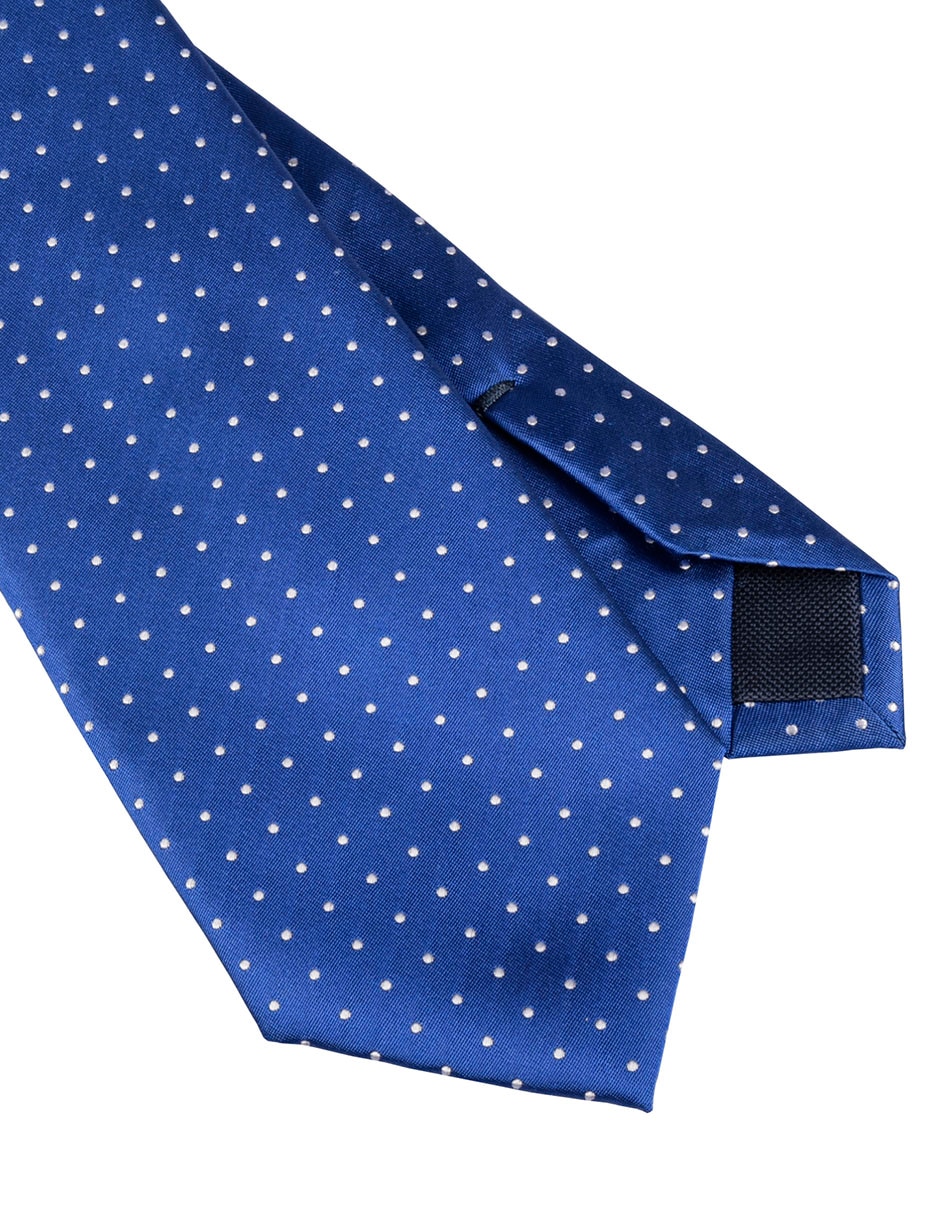 Corbata regular estampado lunares para hombre 3