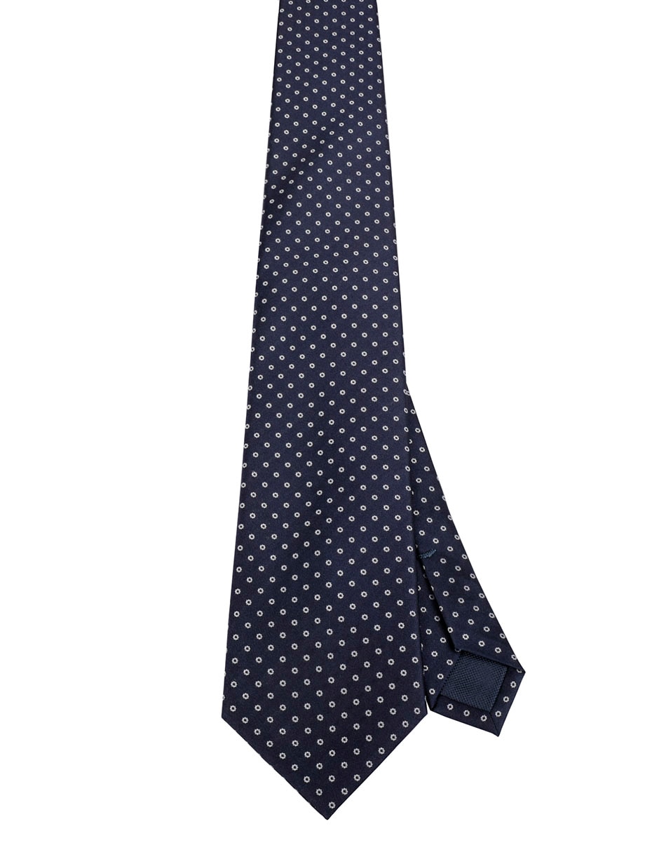 Corbata regular estampado geométrico para hombre