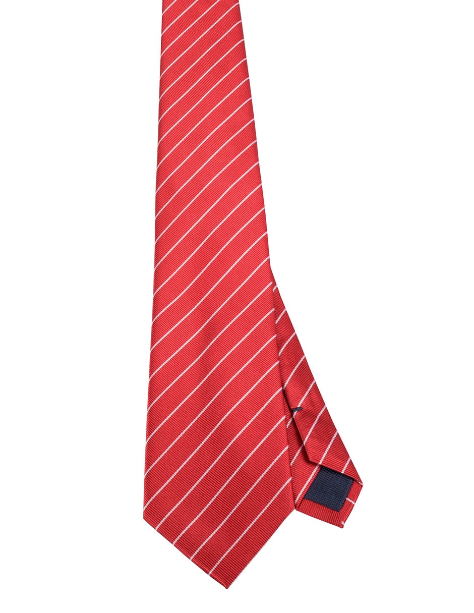 Corbata regular estampado a rayas para hombre