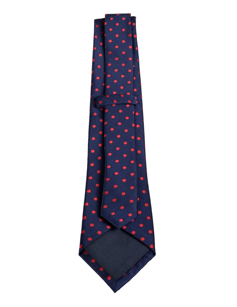 Corbata regular estampado lunares para hombre 2
