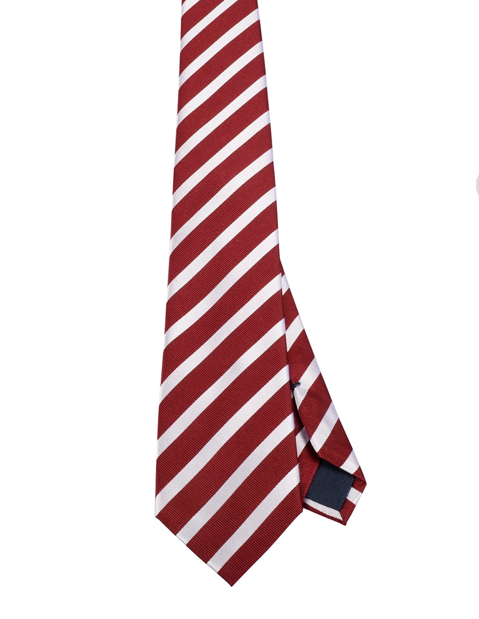 Corbata regular estampado a rayas para hombre