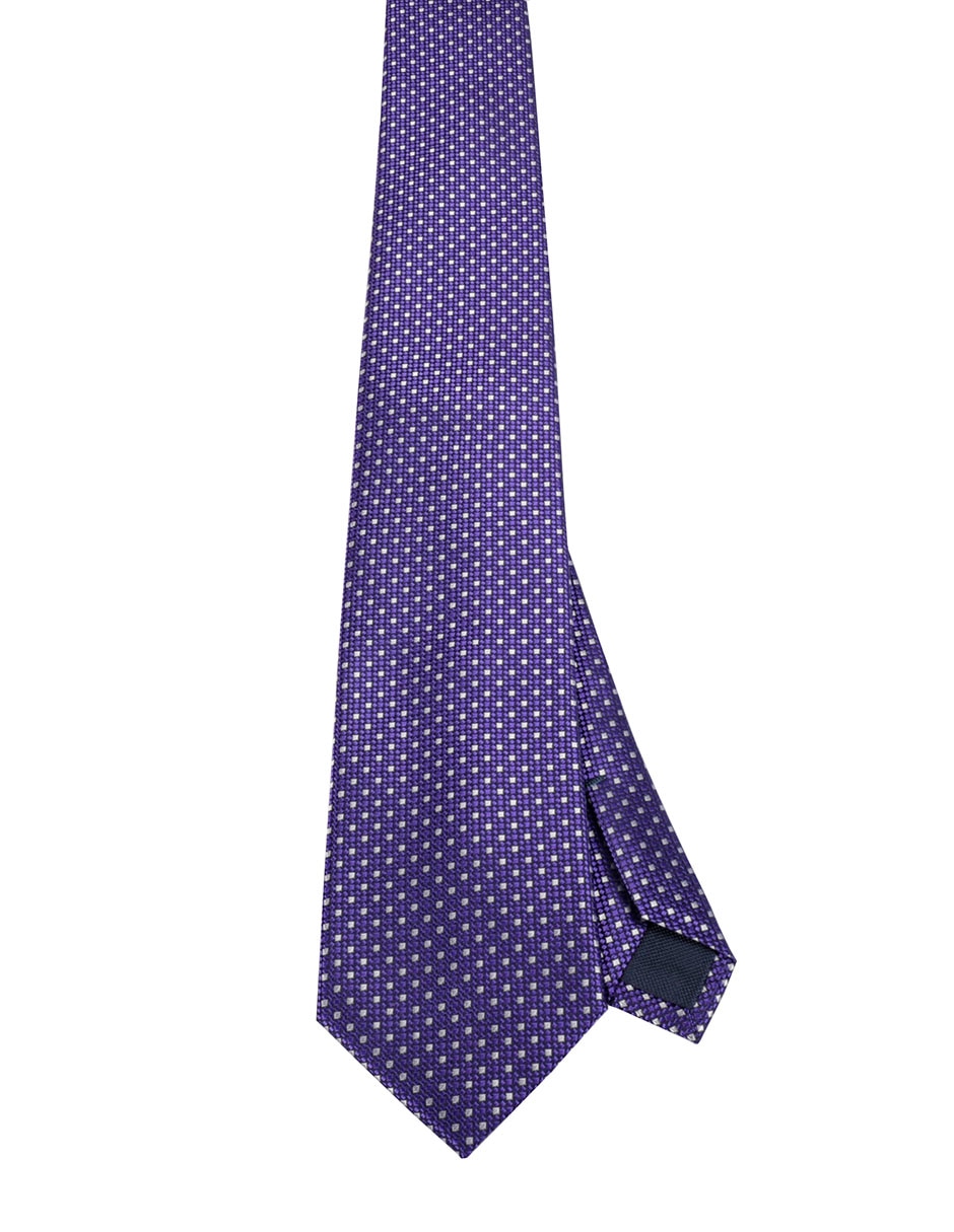 Corbata regular estampado a cuadros para hombre