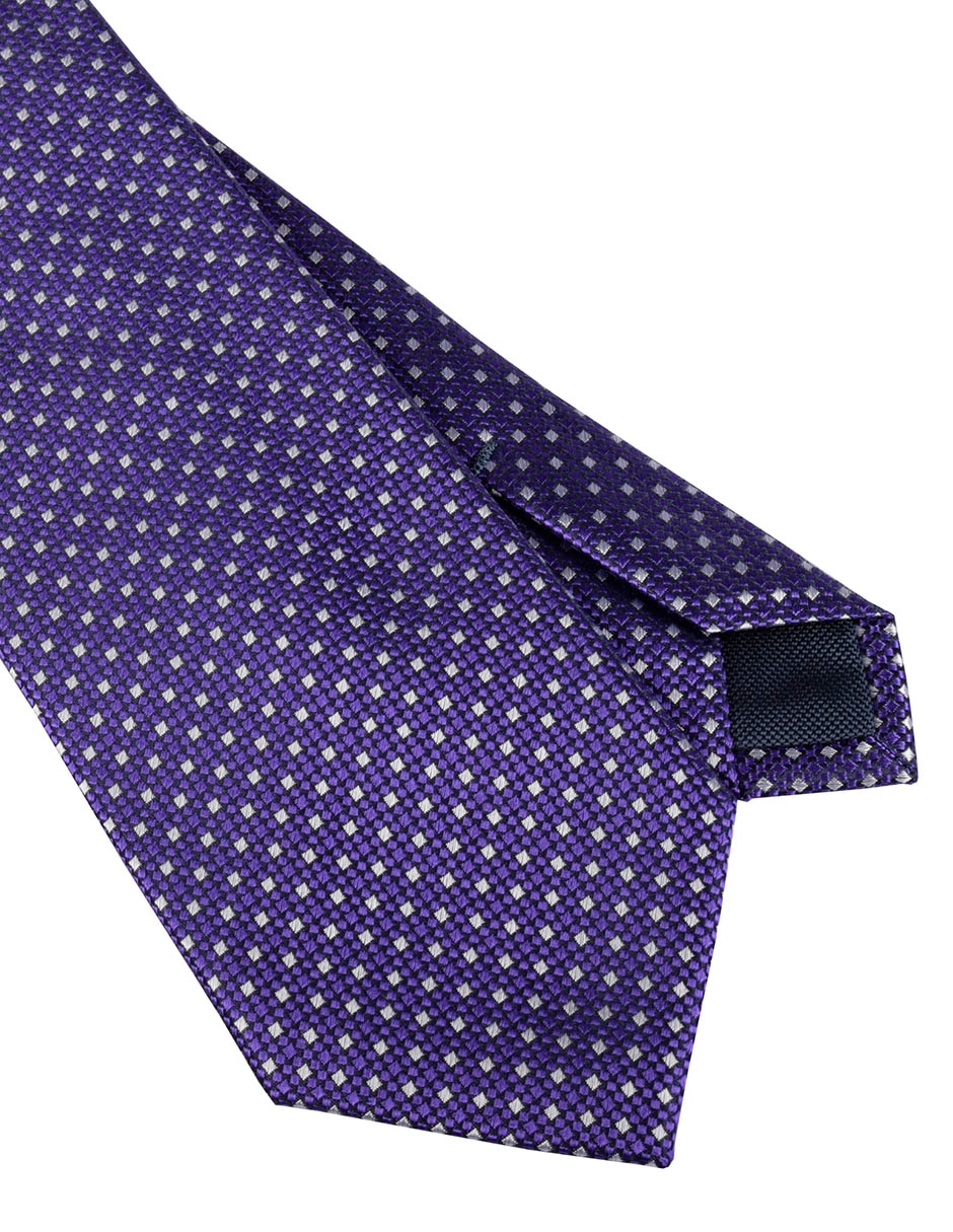 Corbata regular estampado a cuadros para hombre 3