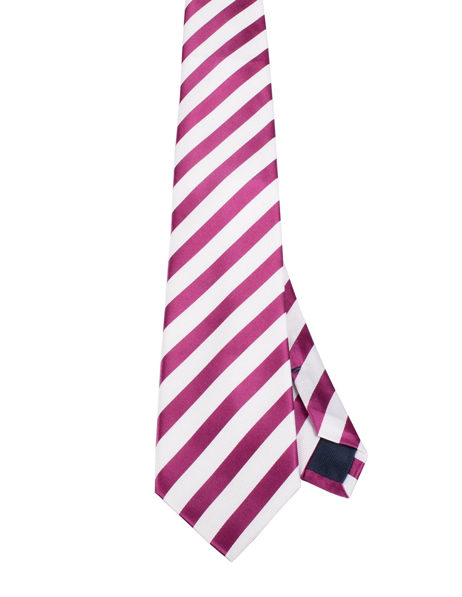 Corbata regular estampado a rayas para hombre 1