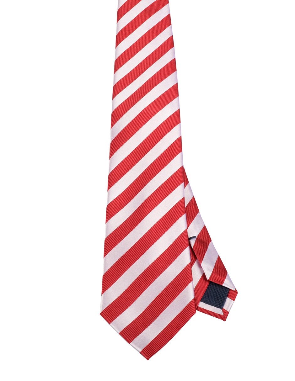 Corbata regular estampado a rayas para hombre