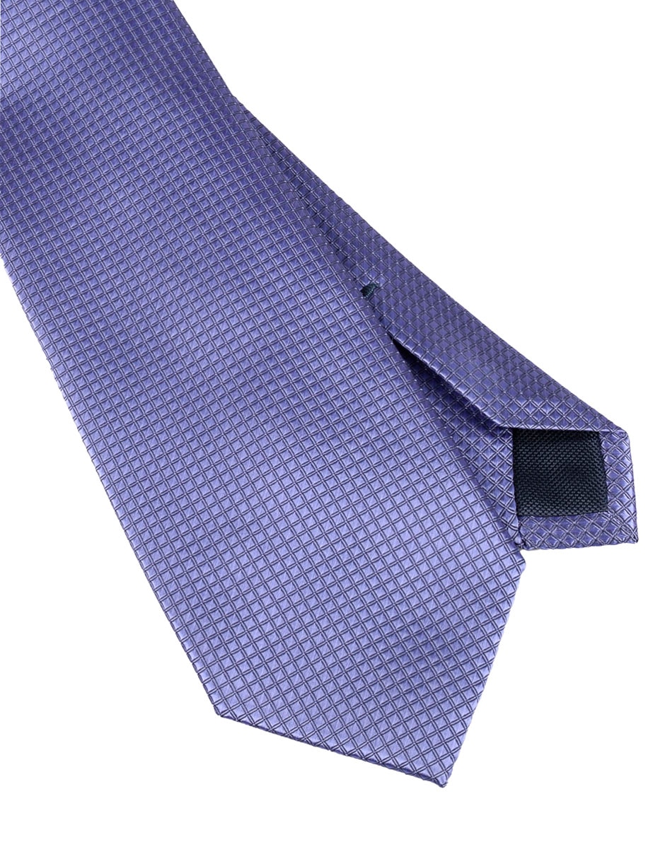 Corbata regular estampado a cuadros para hombre 3