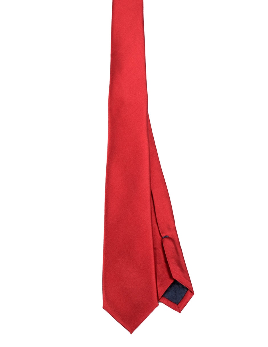 Corbata Regular (6-8.5 cm) de Seda y poliéster estampado Liso para