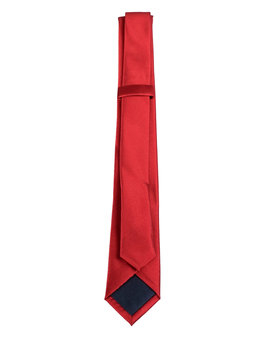 Corbata Regular (6-8.5 cm) de Seda y poliéster estampado Liso para 2