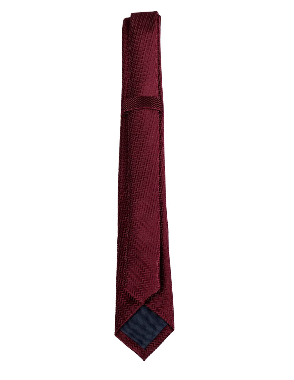 Corbata Slim (4-6 cm) de Seda y poliéster estampado Geométrico para 2