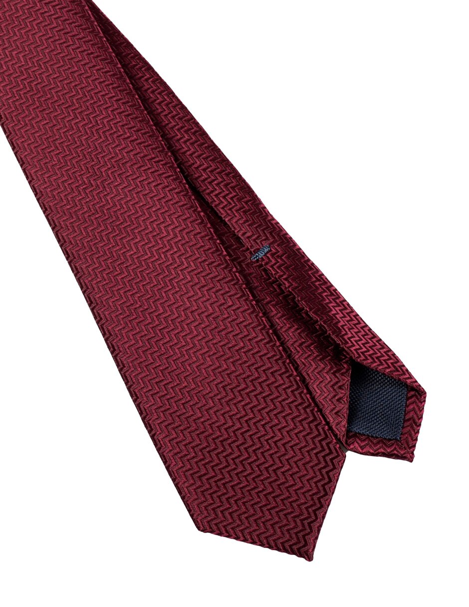 Corbata Slim (4-6 cm) de Seda y poliéster estampado Geométrico para 3