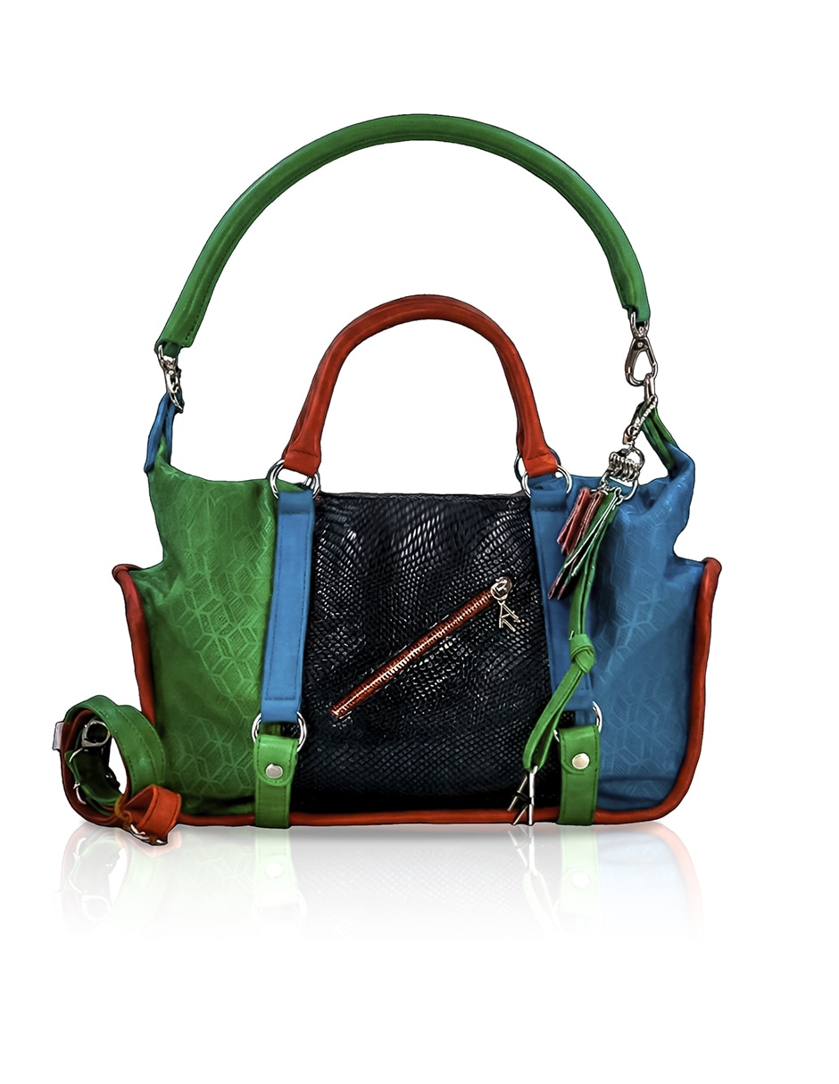 Bolsa tote altura siete de piel para mujer