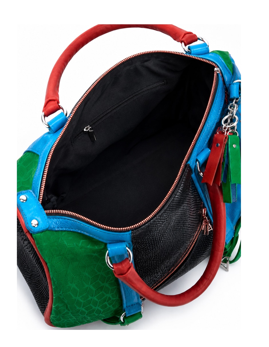Bolsa tote altura siete de piel para mujer