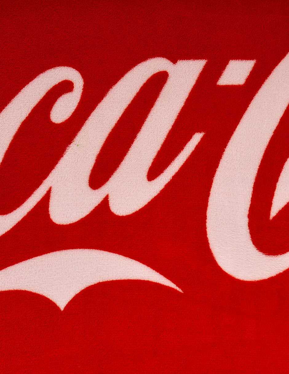 Cobertor coca-cola serenity red estampado logo