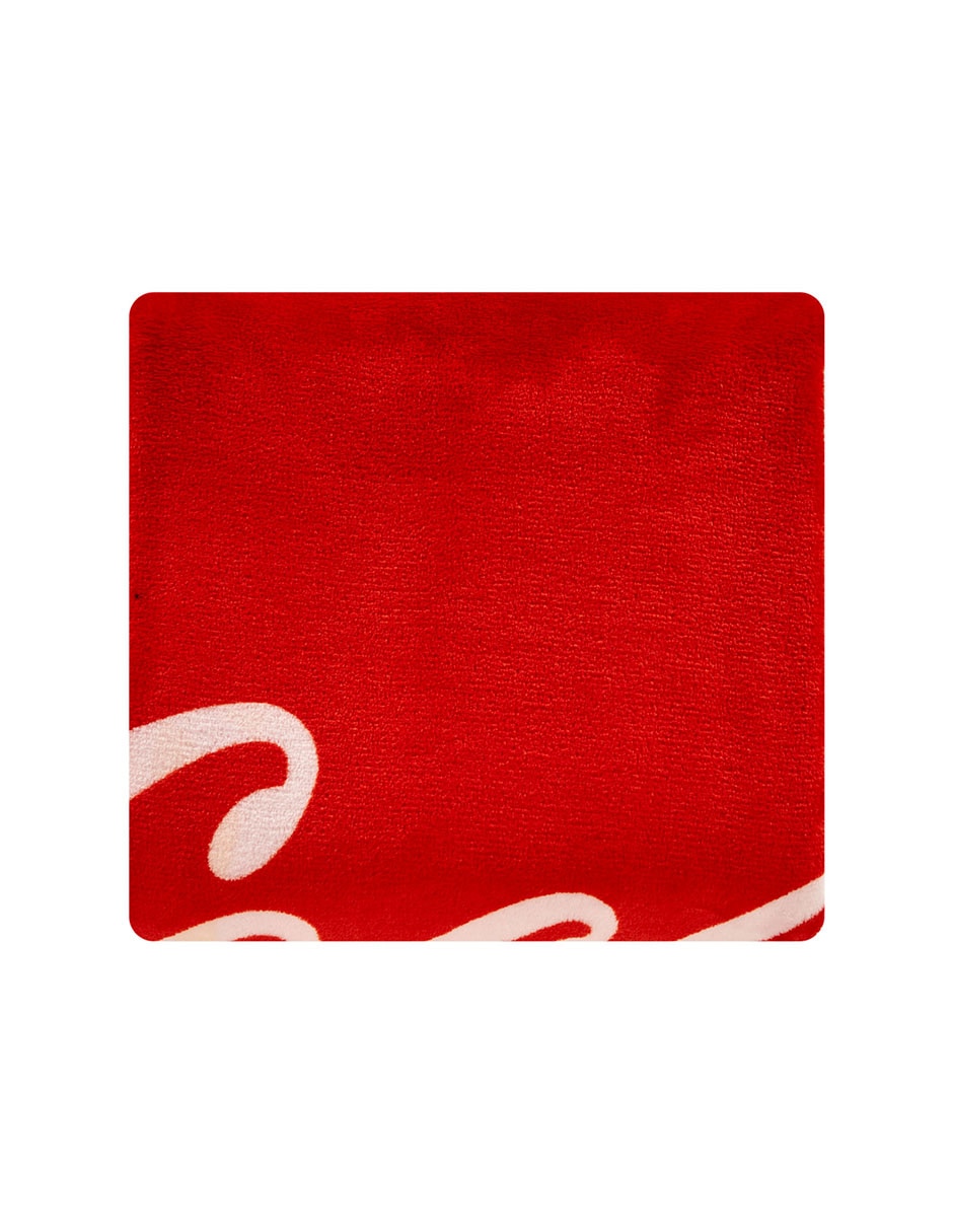 Cobertor coca-cola serenity red estampado logo